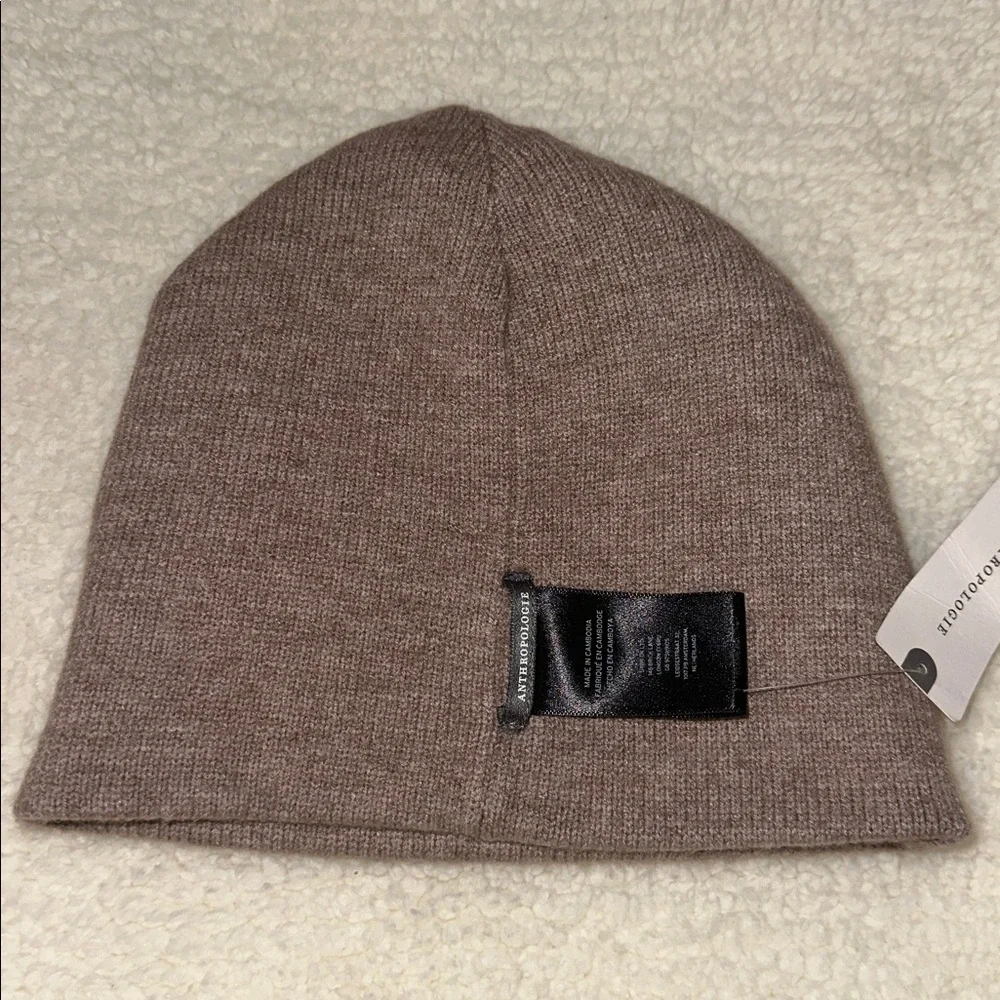 Anthropologie Dusty Rose Knit Beanie